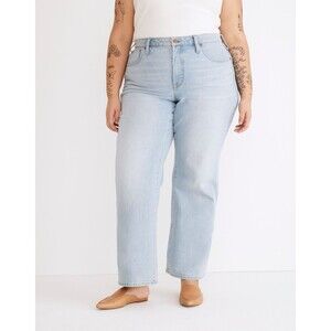 New Madewell The Perfect Vintage Wide-Leg Crop Jean in Edmunds Wash 26W Plus